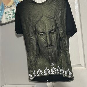 Black and Olive Graphic Men's Tee